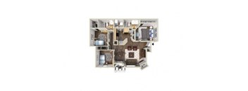 2 bedroom floor plan  the residences at sawmill park apartments