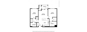 a floor plan of a house with bedrooms and baths