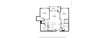 a floor plan of a residence with bedrooms and baths