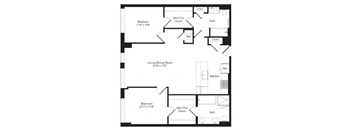 a schematic of a floor plan of a house