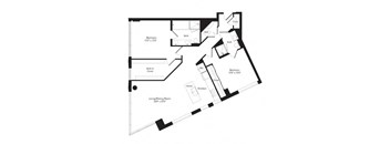 a black and white floor plan of a house