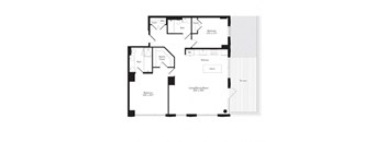 a black and white floor plan of a house