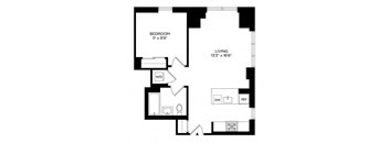 a schematic of a floor plan of a house
