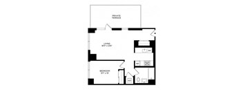 1BJ Penthouse w/ Terrace South