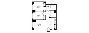 a schematic of a floor plan of a house