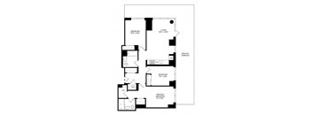 a black and white floor plan of a house