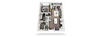 icipal floor plan  1 bedroom  1190 square feet  the crossings at