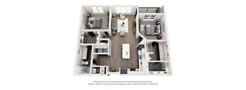 a 1 bedroom floor plan  villas at