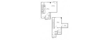 the plan of the floor plan of a house