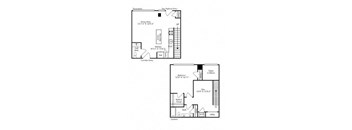 the plan of the lower floor of a house