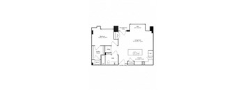 a floor plan of a home with bedrooms and a living room