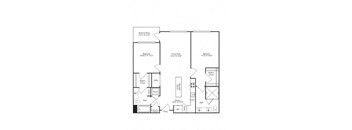 the schematic floor plan of the second floor of a house