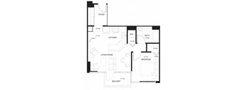 a black and white floor plan of a house