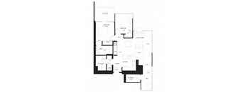 a black and white floor plan of a house