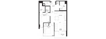a blueprint of a floor plan of a house