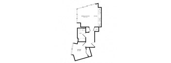 a floor plan of a house with stairs