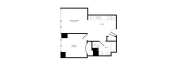 a schematic diagram of a floor plan of a house