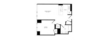 a schematic diagram of a floor plan of a house