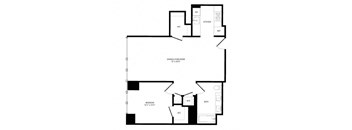 a schematic diagram of a floor plan of a house