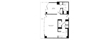 a schematic diagram of a floor plan of a house