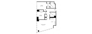 a black and white floor plan of a house