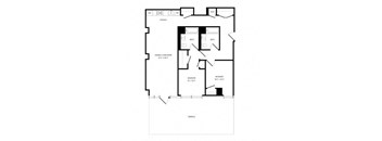 a schematic diagram of the floor plan of a house