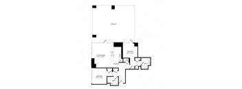 a black and white floor plan of a house