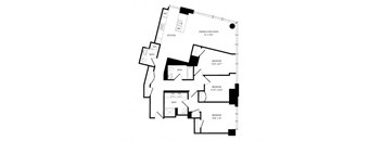 a schematic of a floor plan of a house