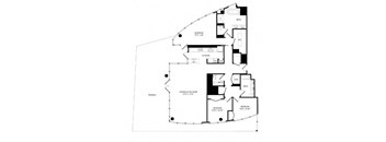a floor plan of a house shaped like a circle
