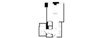 a black and white diagram of a floor plan