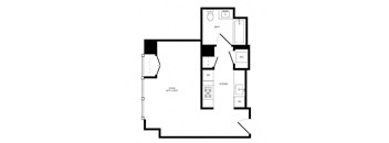 a schematic drawing of a floor plan of a house