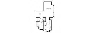 a black and white floor plan of a house