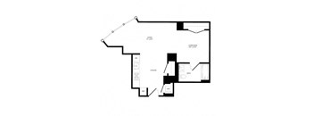 a black and white floor plan of a house
