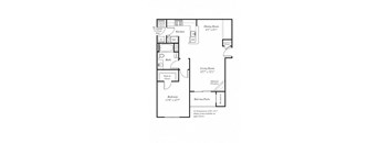 this is a diagram of a floor plan with triangles on it