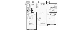 an illustration of a floor plan of a house