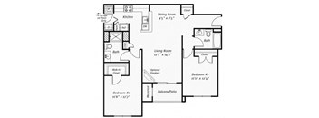 an illustration of a floor plan of a house