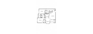 the floor plan of the house has been drawn