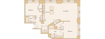 a blueprint of a floor plan of a residence