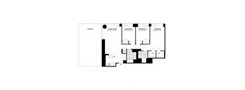 floor plan of the first floor with floor plans of rooms and apartments