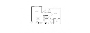 the black and white floor plan of a house