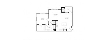 the black and white floor plan of a house