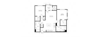 the schematic floor plan of the house with the furniture on it