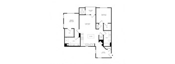 a black and white floor plan of a house
