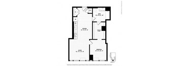 a blueprint of a floor plan of a house