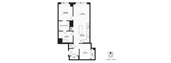 a blueprint of a floor plan of a house