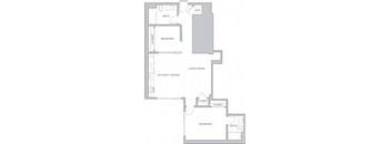 a schematic diagram of a floor plan of a house