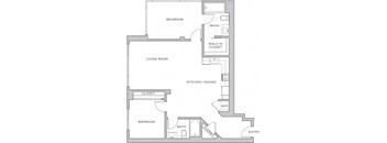 a schematic of a floor plan of a house