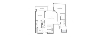 a black and white floor plan of a house