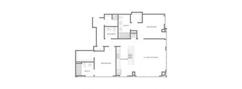 the black and white floor plan of a house