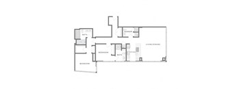 a black and white floor plan of a house